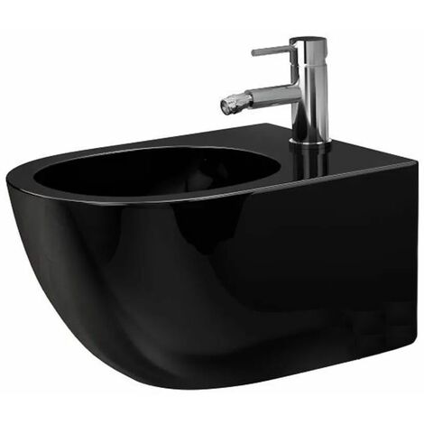 Bidet REA Carlo Mini Black shiny