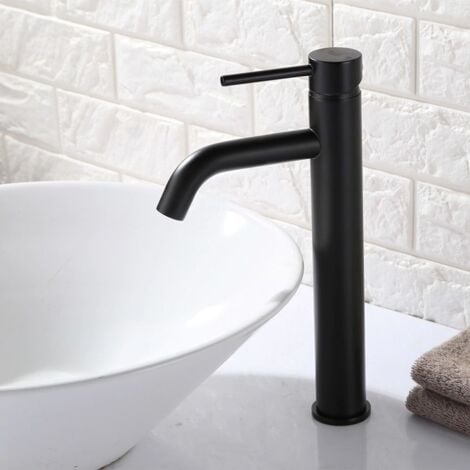 Basin faucet REA Lungo Black High