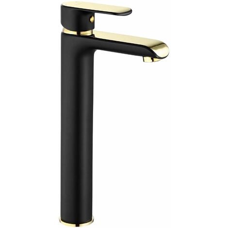 Basin faucet REA Bloom Black Gold High