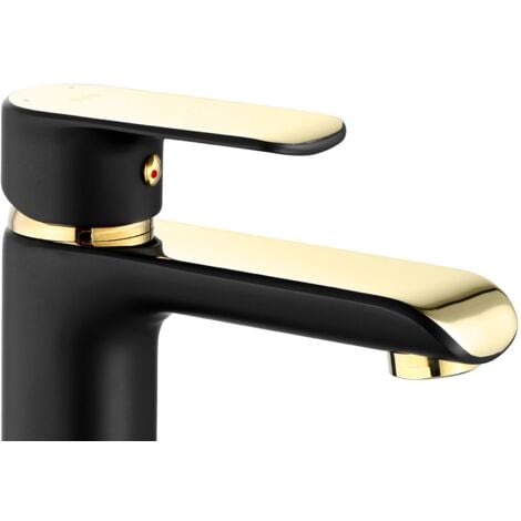 Basin faucet REA Bloom Black Gold High