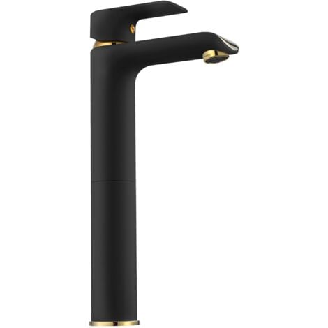 Basin faucet REA Bloom Black Gold High