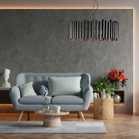 Pendant Lamp TOOLIGHT APP1306-C Black matt E27