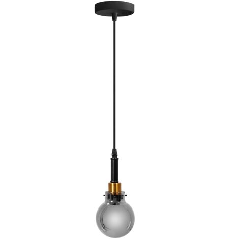 Pendant Lamp TOOLIGHT APP1124-1CP Black Gold Metal E14 1-light point