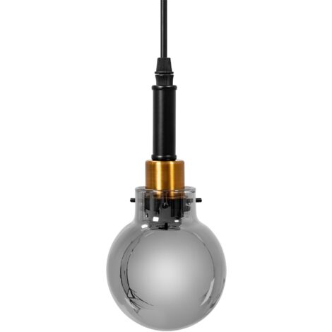 Pendant Lamp TOOLIGHT APP1124-1CP Black Gold Metal E14 1-light point