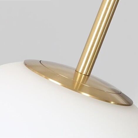 Pendant Lamp TOOLIGHT APP656-3CPR Glass Ball Gold 3-light points E27 20x48x40-130cm