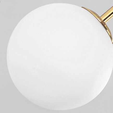 Pendant Lamp TOOLIGHT APP656-3CPR Glass Ball Gold 3-light points E27 20x48x40-130cm