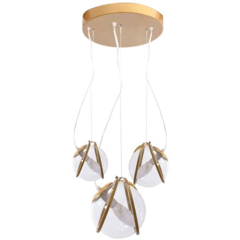 Pendant Lamp TOOLIGHT APP1091-3CP Gold 3-light points E14 23x14x16cm