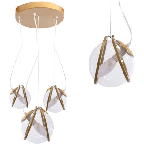 Pendant Lamp TOOLIGHT APP1091-3CP Gold 3-light points E14 23x14x16cm