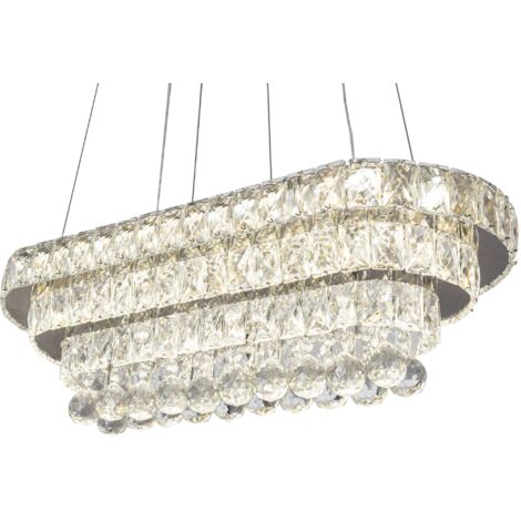 Pendant LED Lamp TOOLIGHT APP417-CP Cristal + remote control 27,5x64x21,5cm