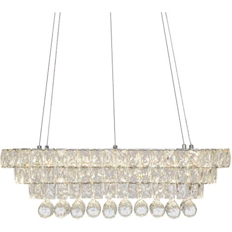 Pendant LED Lamp TOOLIGHT APP417-CP Cristal + remote control 27,5x64x21,5cm