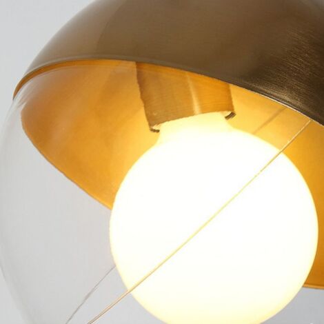Pendant Lamp TOOLIGHT APP638-1CP Glass Ball Gold 1-light point E27 20x20x20-100cm