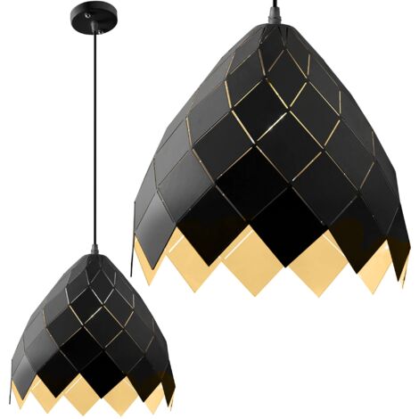Pendant Lamp TOOLIGHT APP338 Bell Metal Black E27 1-light point (1/5)