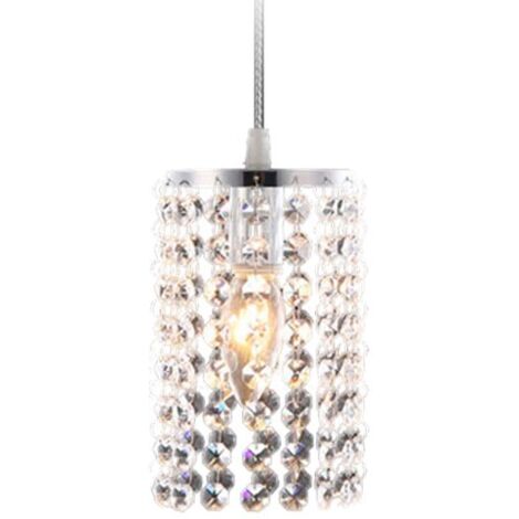 Pendant Lamp TOOLIGHT APP730-1CP Cristal Chrome 1-light point E27 11x11x16-101cm