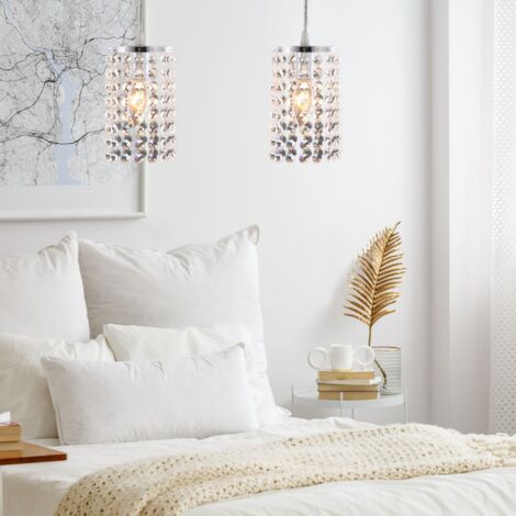 Pendant Lamp TOOLIGHT APP730-1CP Cristal Chrome 1-light point E27 11x11x16-101cm