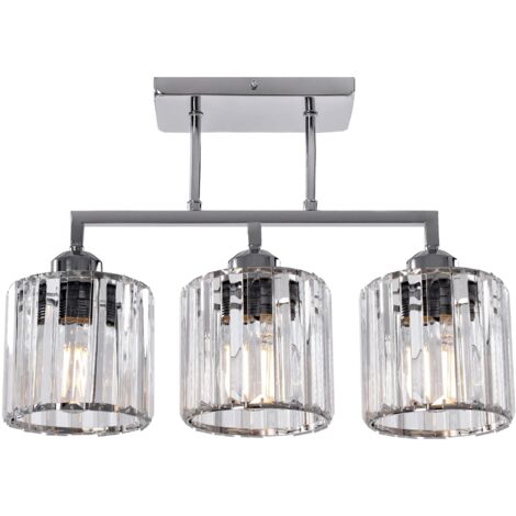 Pendant Lamp TOOLIGHT 392228 Glamour Chrome 3-light points E27