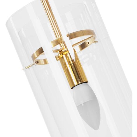 Pendant Lamp TOOLIGHT APP1212-1CP Gold Metal Glass E14 1-light point