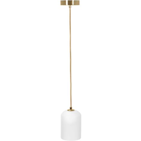 Pendant Lamp TOOLIGHT APP1169 Bell Metal - Glass White - Gold G9 1-light point