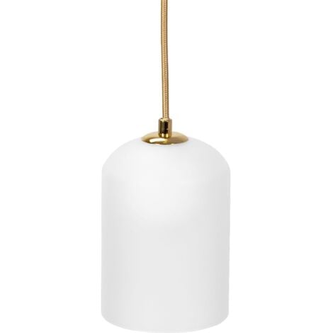 Pendant Lamp TOOLIGHT APP1169 Bell Metal - Glass White - Gold G9 1-light point
