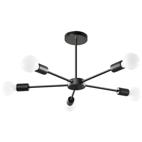 Pendant Lamp TOOLIGHT APP1024-5CP SPIDER 5 Black 5-light points E27 52x52x25cm
