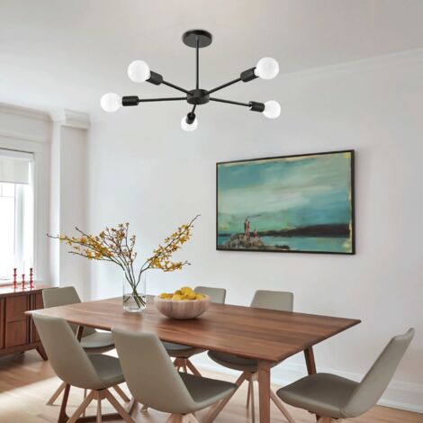 Pendant Lamp TOOLIGHT APP1024-5CP SPIDER 5 Black 5-light points E27 52x52x25cm