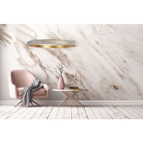 Pendant LED Lamp TOOLIGHT APP1203 Metal - Glass - Aluminium Gold Glass