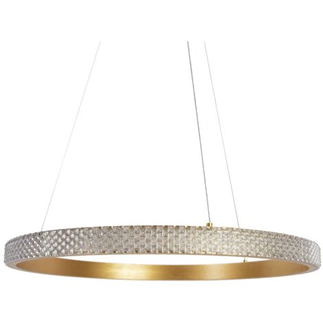 Pendant LED Lamp TOOLIGHT APP1203 Metal - Glass - Aluminium Gold Glass