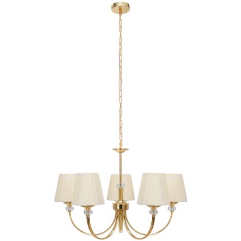 Pendant Lamp TOOLIGHT APP1014-5CP Cristal 5-light points E14 15x68x43cm