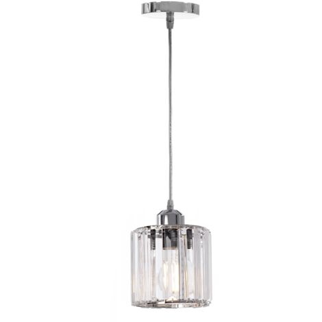 Pendant Lamp TOOLIGHT APP508-1CP Cristal Chrome 1-light point E27 13x13x12-102cm