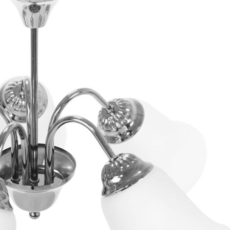 Pendant Lamp TOOLIGHT APP960-5CP Vintage Chrome 5-light points E27 54x36cm