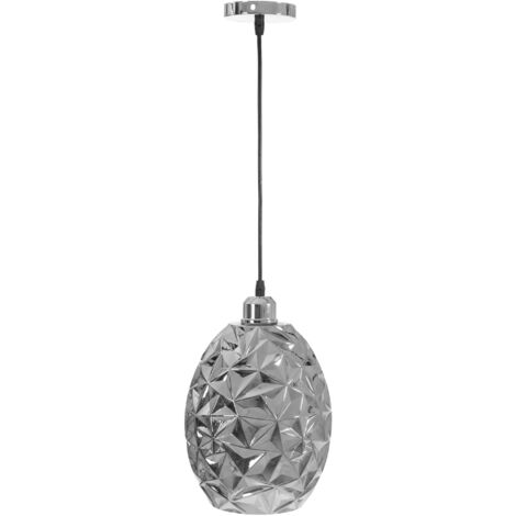 Pendant Lamp TOOLIGHT APP564-1CP Glamour Chrome 1-light point E27 20x20x30-90cm