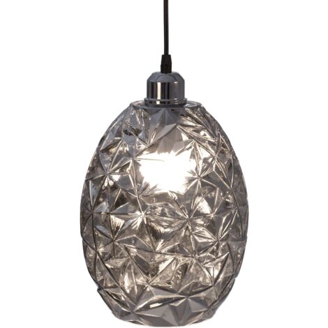 Pendant Lamp TOOLIGHT APP564-1CP Glamour Chrome 1-light point E27 20x20x30-90cm