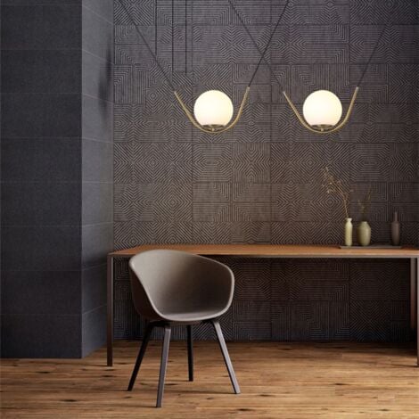 Pendant Lamp TOOLIGHT APP689-1CP Glass Ball Gold 1-light point E27 43x43x70cm