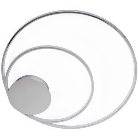 Ceiling LED Lamp Chandelier TOOLIGHT APP804-C Chrome + Remote Control Ring 2-light points 110 W 60x60Cm