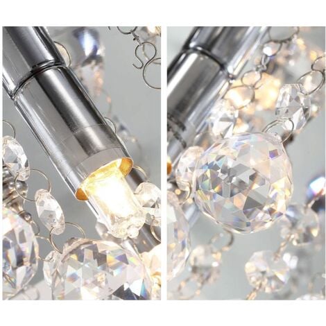 Ceiling Lamp Chandelier TOOLIGHT APP403-C Cristal Glamour 4-light points G9 25x25x16,5Cm
