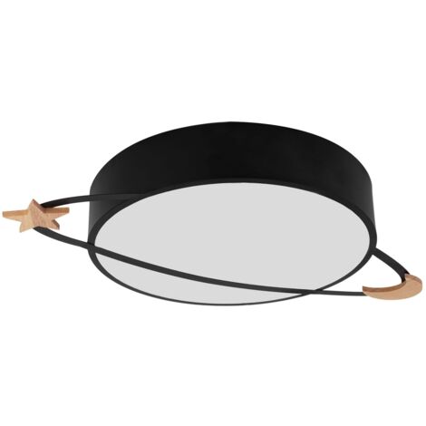 Ceiling Lamp Chandelier TOOLIGHT APP864-C Moon Black Round 5-light points E27 40x8Cm (1/5)