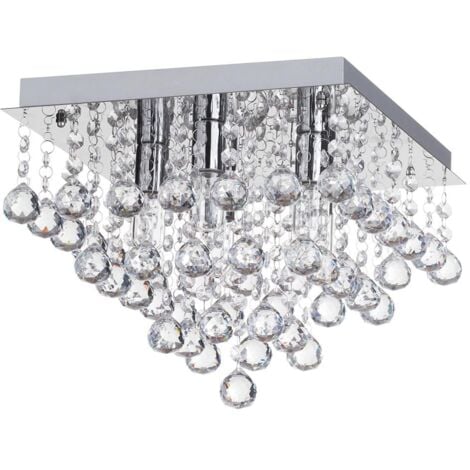 Ceiling Lamp Chandelier TOOLIGHT APP515-4C Cristal 40x31cm 4-light points E14