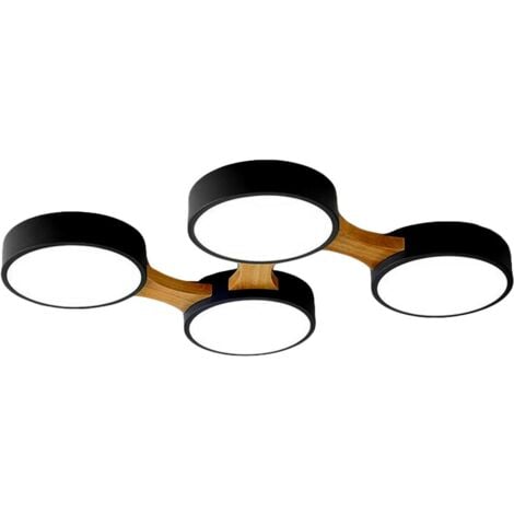 Ceiling LED Lamp Chandelier TOOLIGHT APP527-4C Black + Remote Control 4-light points 4 x 12W 46x65Cm