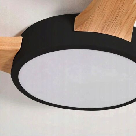 Ceiling LED Lamp Chandelier TOOLIGHT APP527-4C Black + Remote Control 4-light points 4 x 12W 46x65Cm
