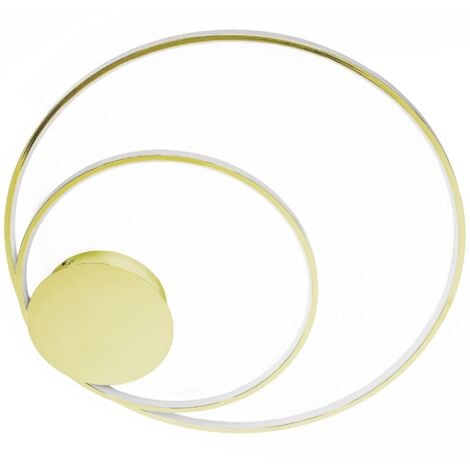 Ceiling LED Lamp Chandelier TOOLIGHT APP803-C Gold + Remote Control Ring 2-light points 110 W 60x60Cm