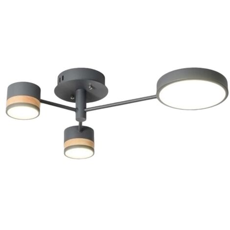 Ceiling LED Lamp Chandelier TOOLIGHT APP530-3C Grey + Remote Control 3-light points 70x15Cm