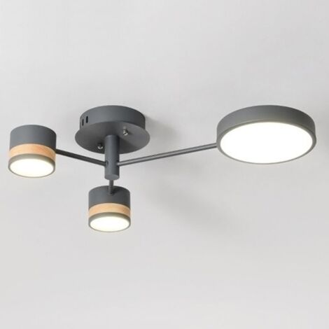 Ceiling LED Lamp Chandelier TOOLIGHT APP530-3C Grey + Remote Control 3-light points 70x15Cm