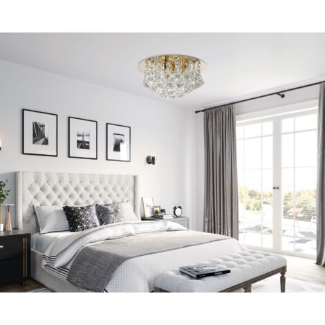 Ceiling Lamp Chandelier TOOLIGHT APP1038-3Cp Cristal Gold 3-light points G9 25x25x14,5Cm