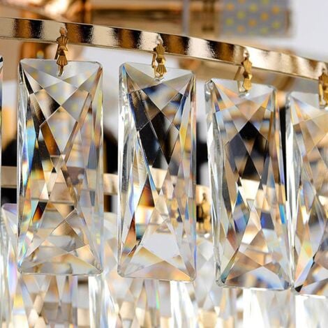 Chandelier Toolight APP1058-CP Gold Black Crystal E14 9-light points