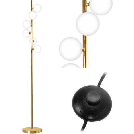 Floor Lamp Living Room Toolight APP917-6F Black Gold Balls 6-light points G9 25x164cm (1/5)