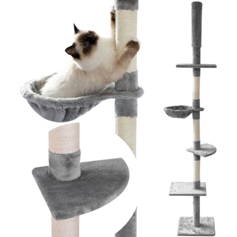 Cat Scratching Post Tree TUTUMI 331669 Grey 260cm