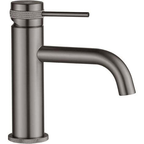 Bathroom faucet Rea Lungo Grip Gun Grey low