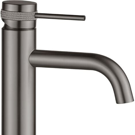 Bathroom faucet Rea Lungo Grip Gun Grey low