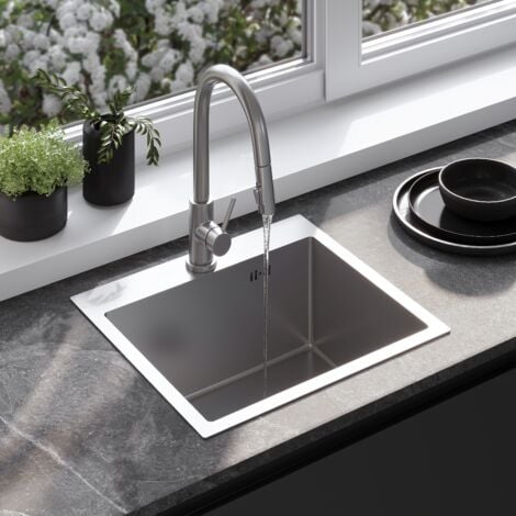 KITCHEN SINK REA LEO 50 BRUSH NICKEL