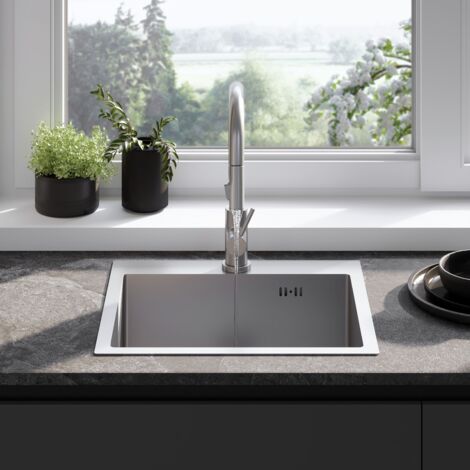 KITCHEN SINK REA LEO 50 BRUSH NICKEL