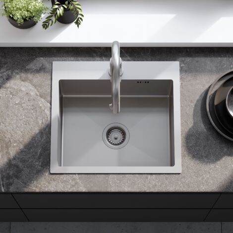 KITCHEN SINK REA LEO 50 BRUSH NICKEL